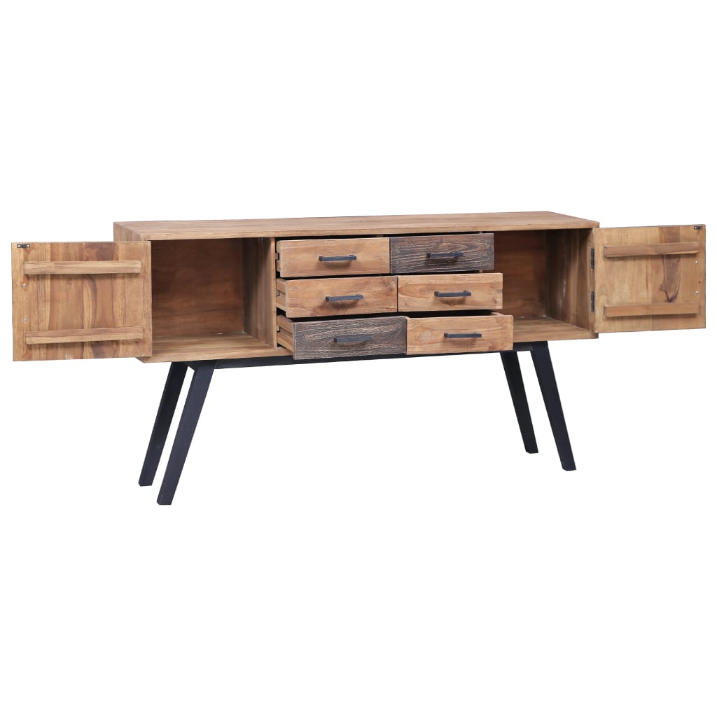 Side Cabinet 110x30x75 cm Solid Teak