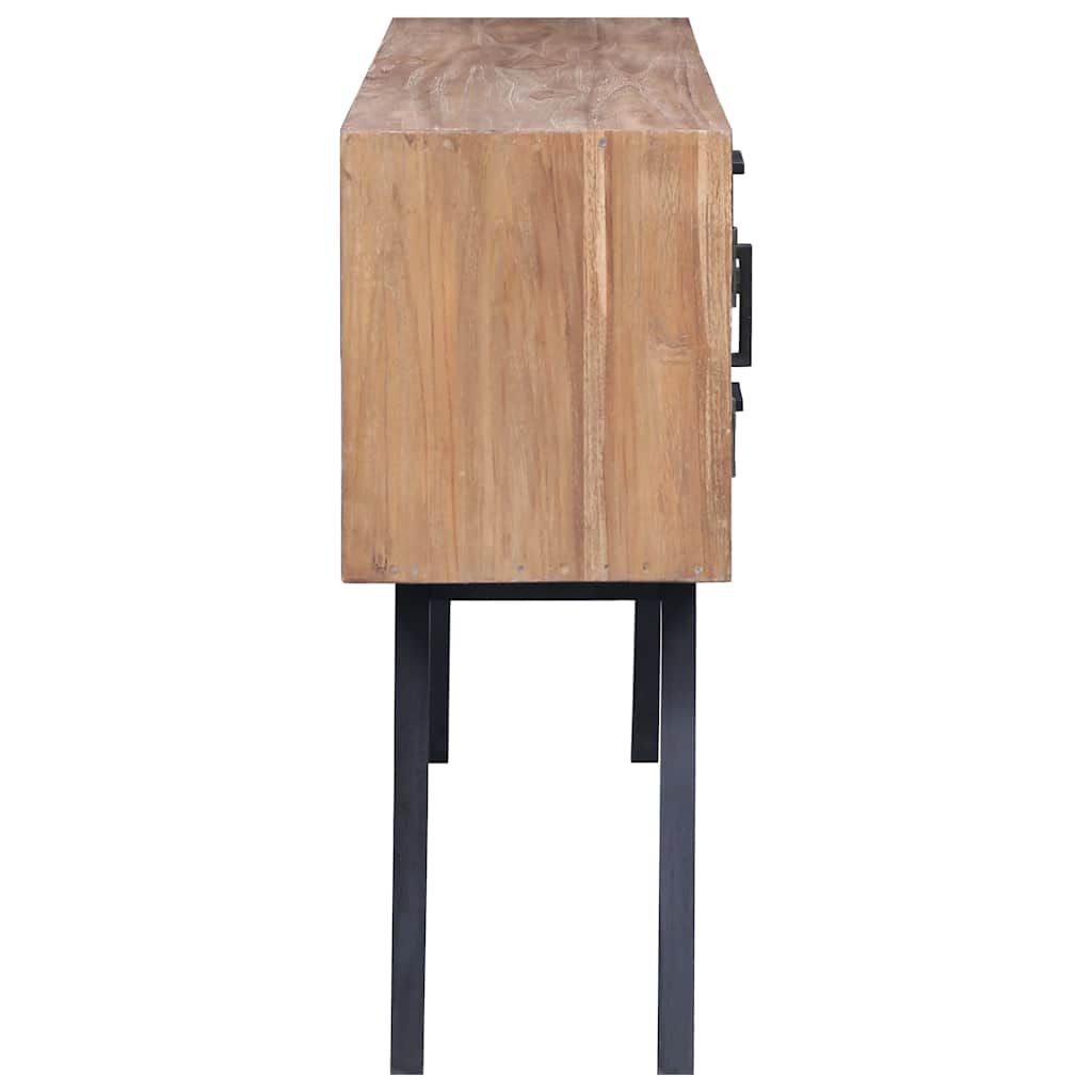 285314 vidaXL Side Cabinet 110x30x75 cm Solid Teak