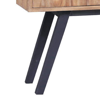 285314 vidaXL Side Cabinet 110x30x75 cm Solid Teak