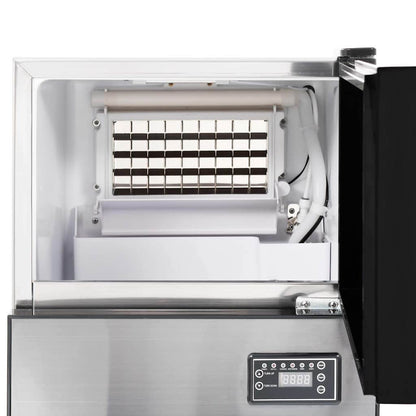 Ice Cube Maker with Door Silver 43 x 40 x 71 cm Stainless Steel