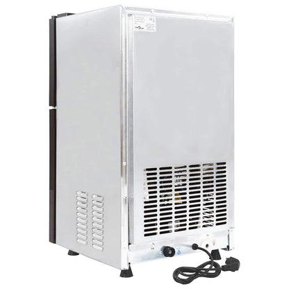 Ice Cube Maker with Door Silver 43 x 40 x 71 cm Stainless Steel
