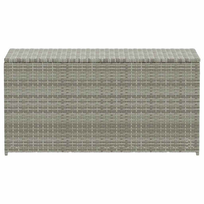 Garden Storage Box Poly Rattan 100x50x50 cm Grey