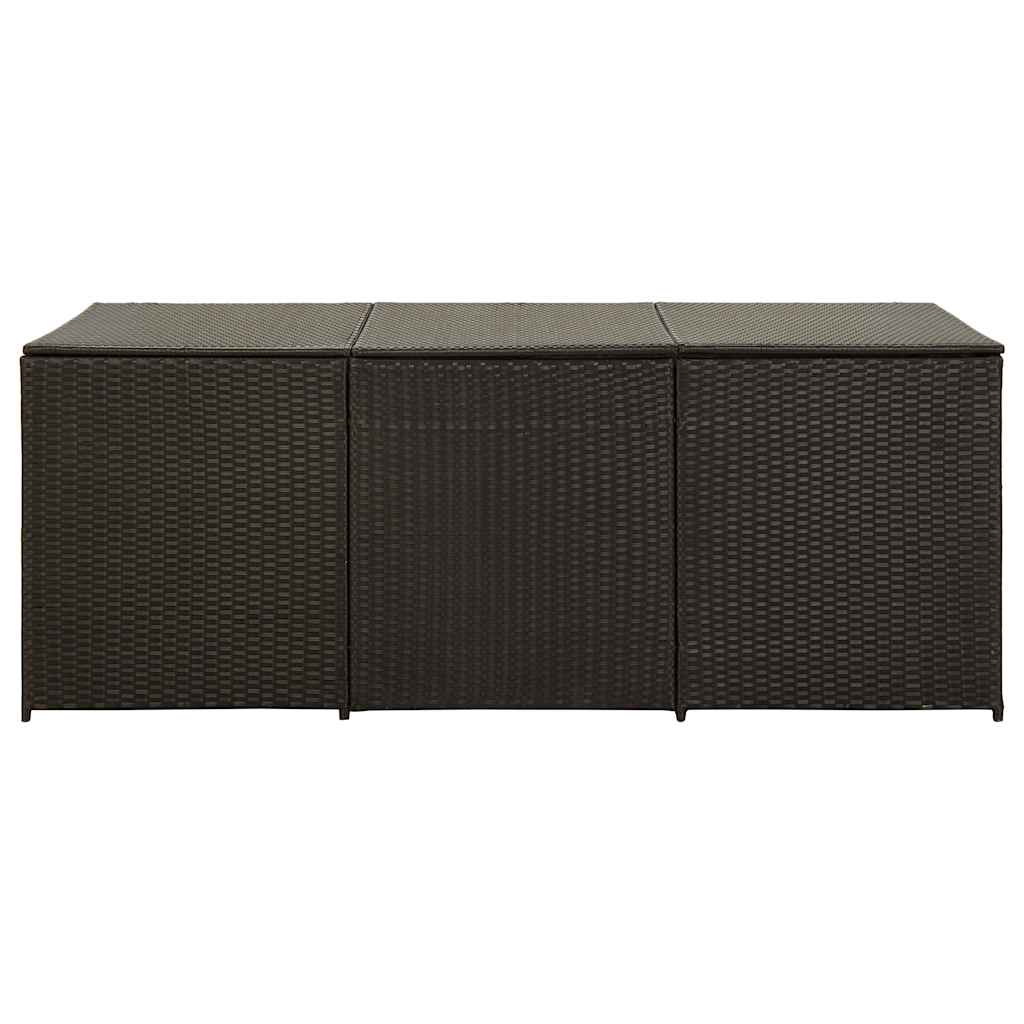 Storage Chest | Brown | Poly Rattan | Large | Garden Storage Box