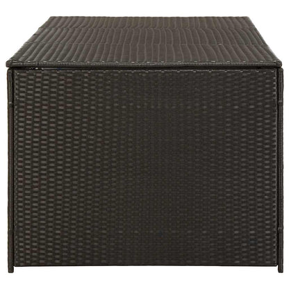 Storage Chest | Brown | Poly Rattan | Large | Garden Storage Box