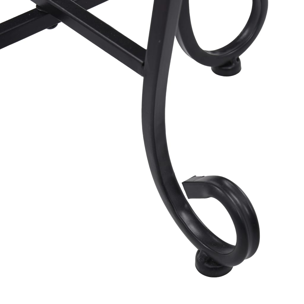 Table | Set of 3 | Black and White | Iron and Ceramic | Small | Durable
