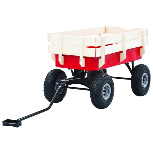 145508 vidaXL Hand Trolley 150 kg Red