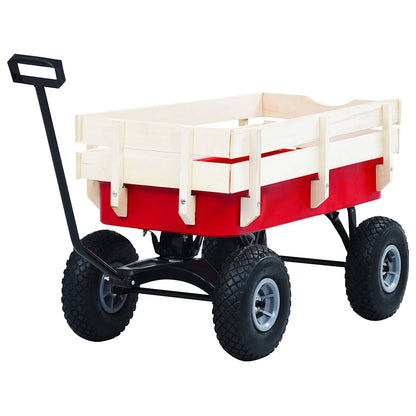 145508 vidaXL Hand Trolley 150 kg Red
