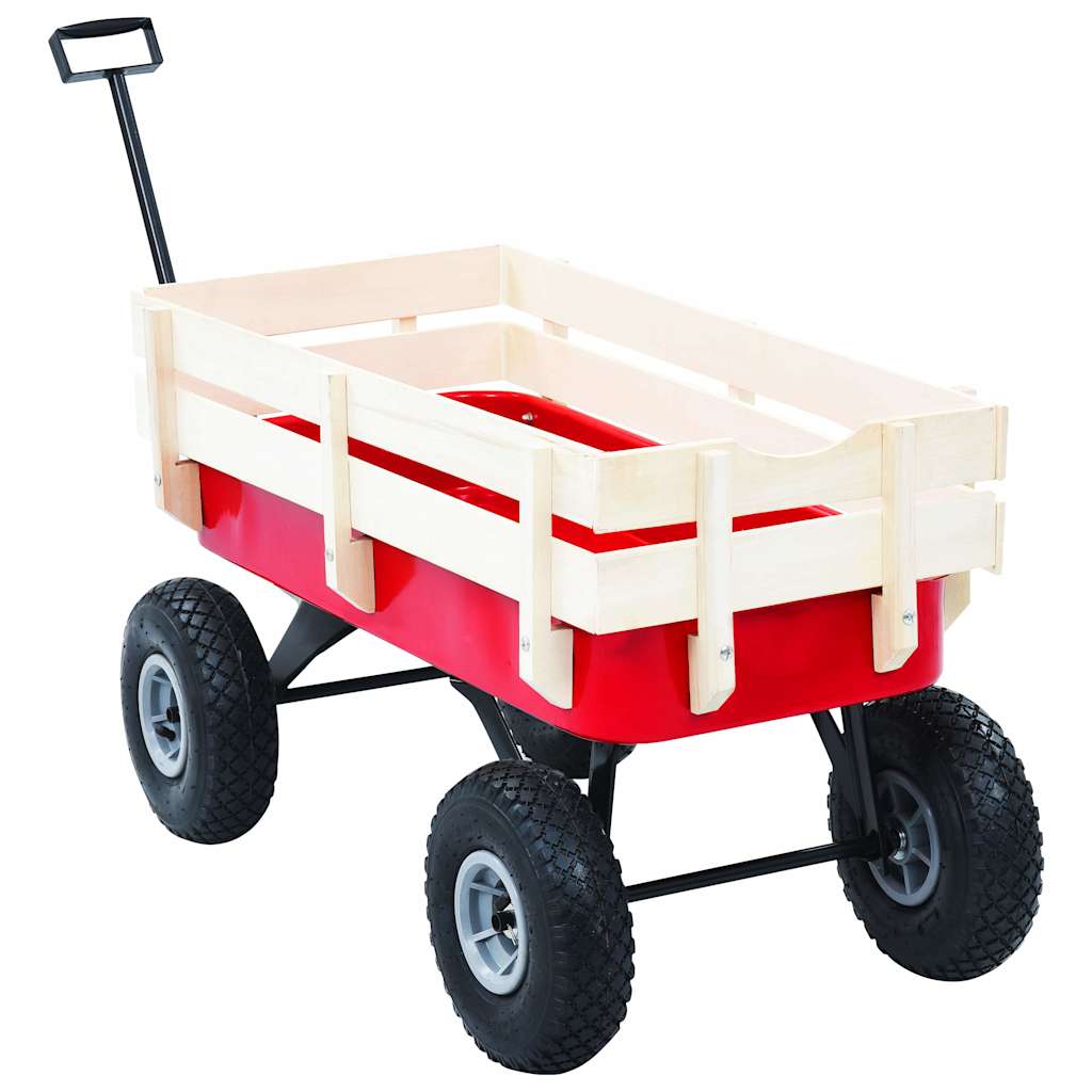 145508 vidaXL Hand Trolley 150 kg Red