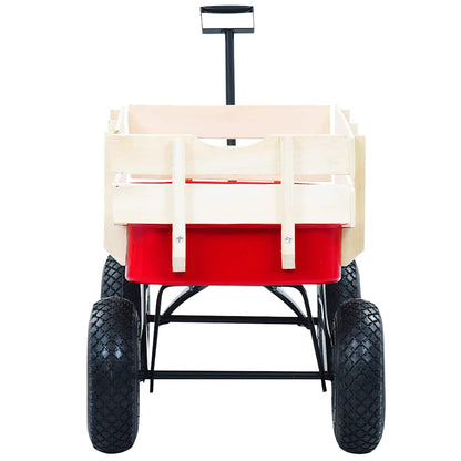 145508 vidaXL Hand Trolley 150 kg Red