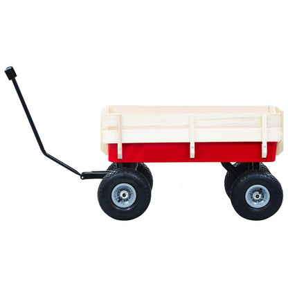 145508 vidaXL Hand Trolley 150 kg Red
