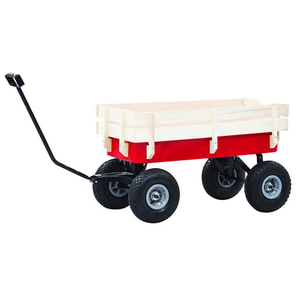 145508 vidaXL Hand Trolley 150 kg Red