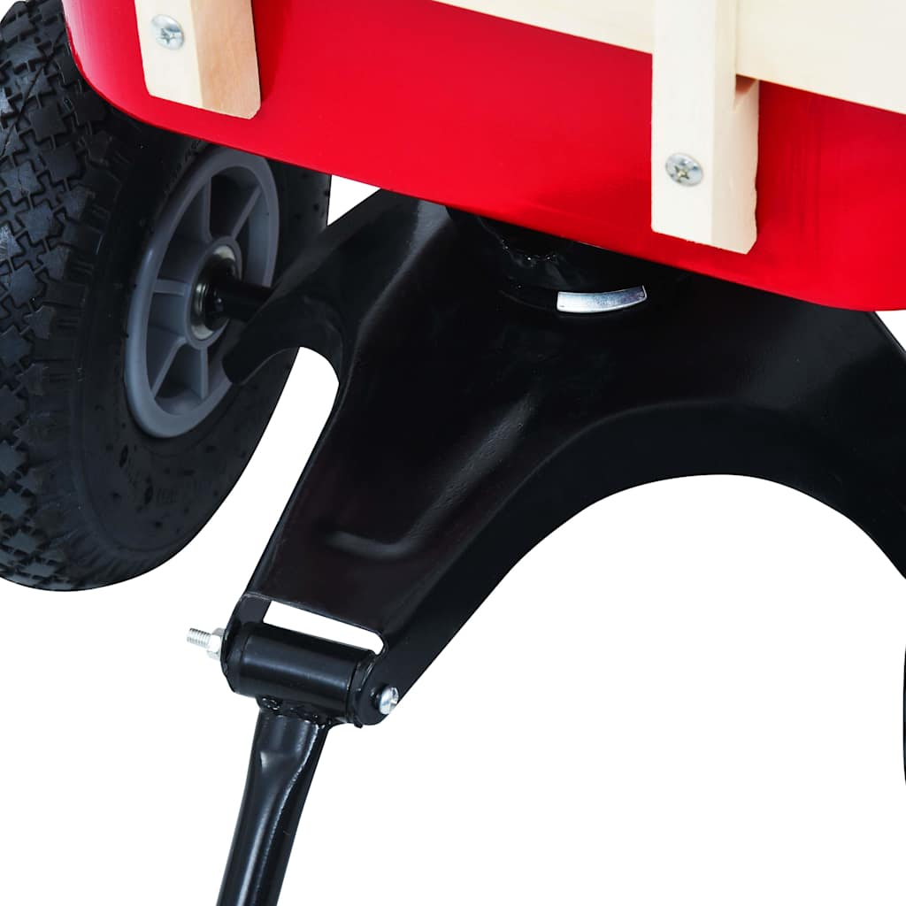 145508 vidaXL Hand Trolley 150 kg Red
