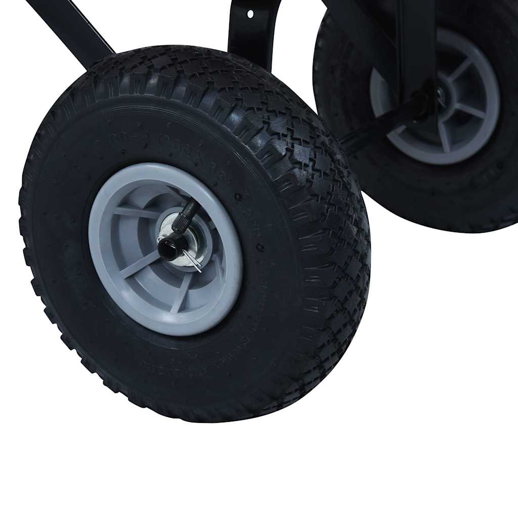 145508 vidaXL Hand Trolley 150 kg Red