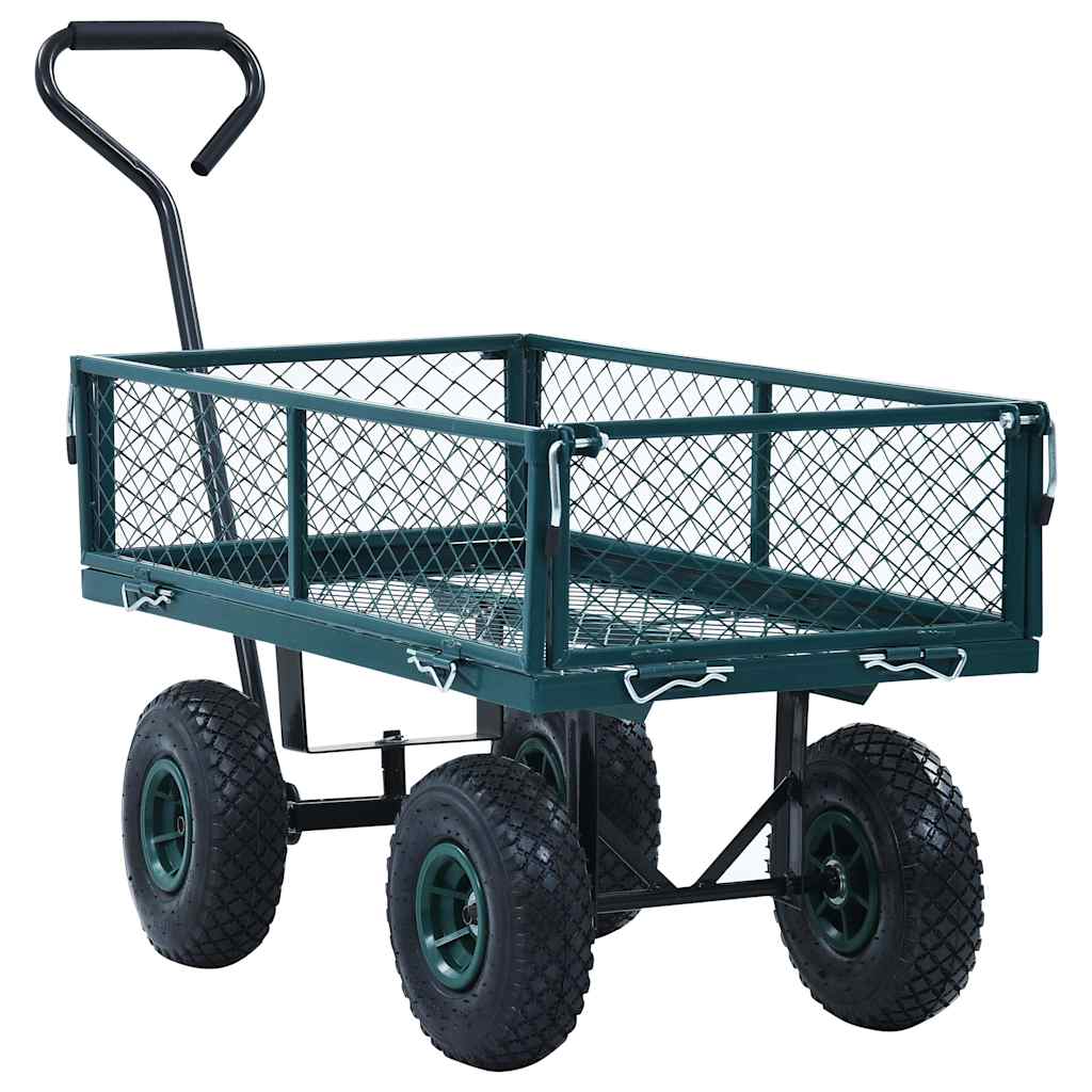 145509 vidaXL Garden Hand Trolley Green 250 kg