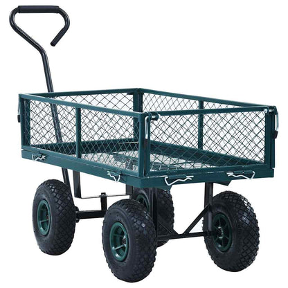 145509 vidaXL Garden Hand Trolley Green 250 kg