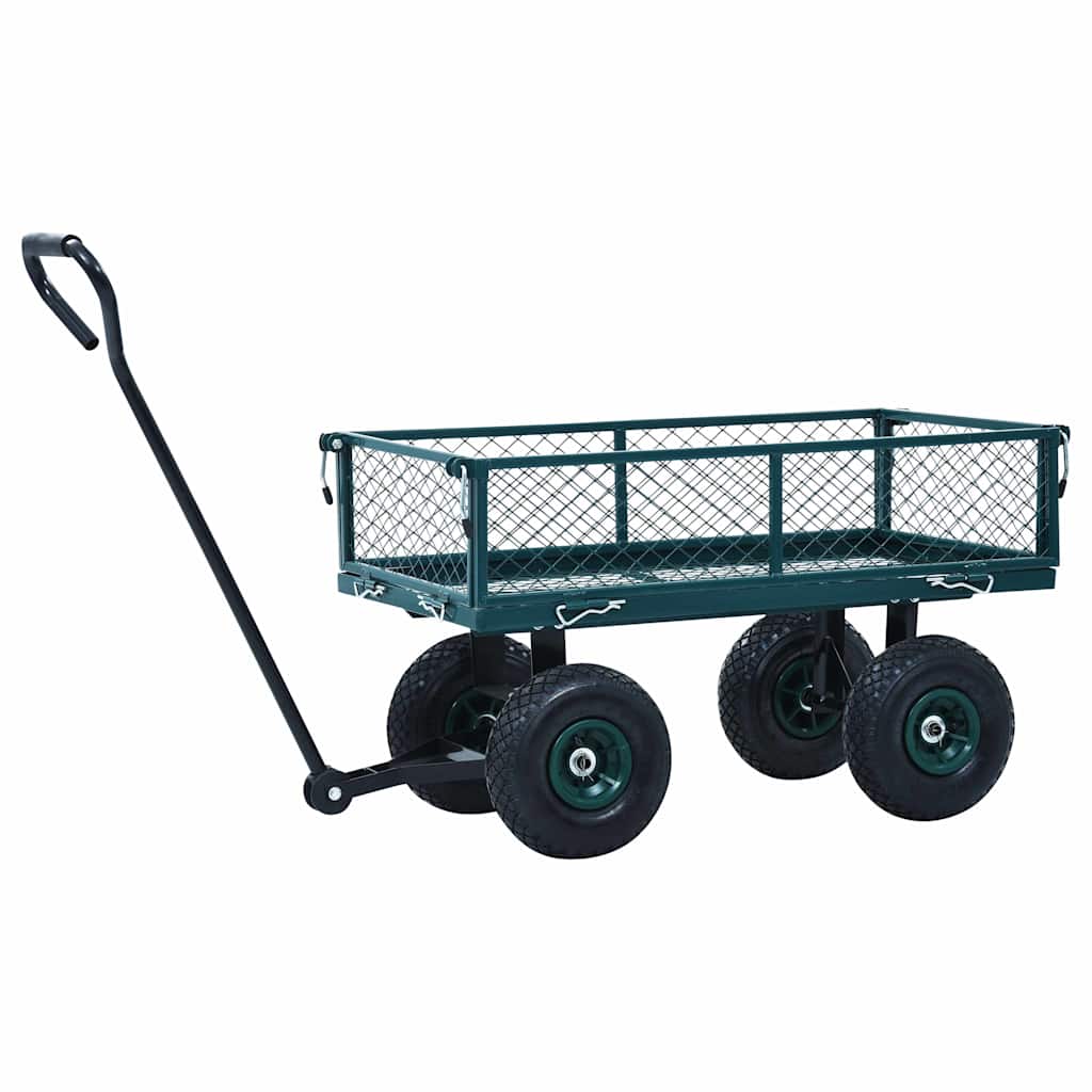 145509 vidaXL Garden Hand Trolley Green 250 kg
