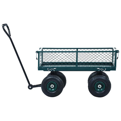 145509 vidaXL Garden Hand Trolley Green 250 kg