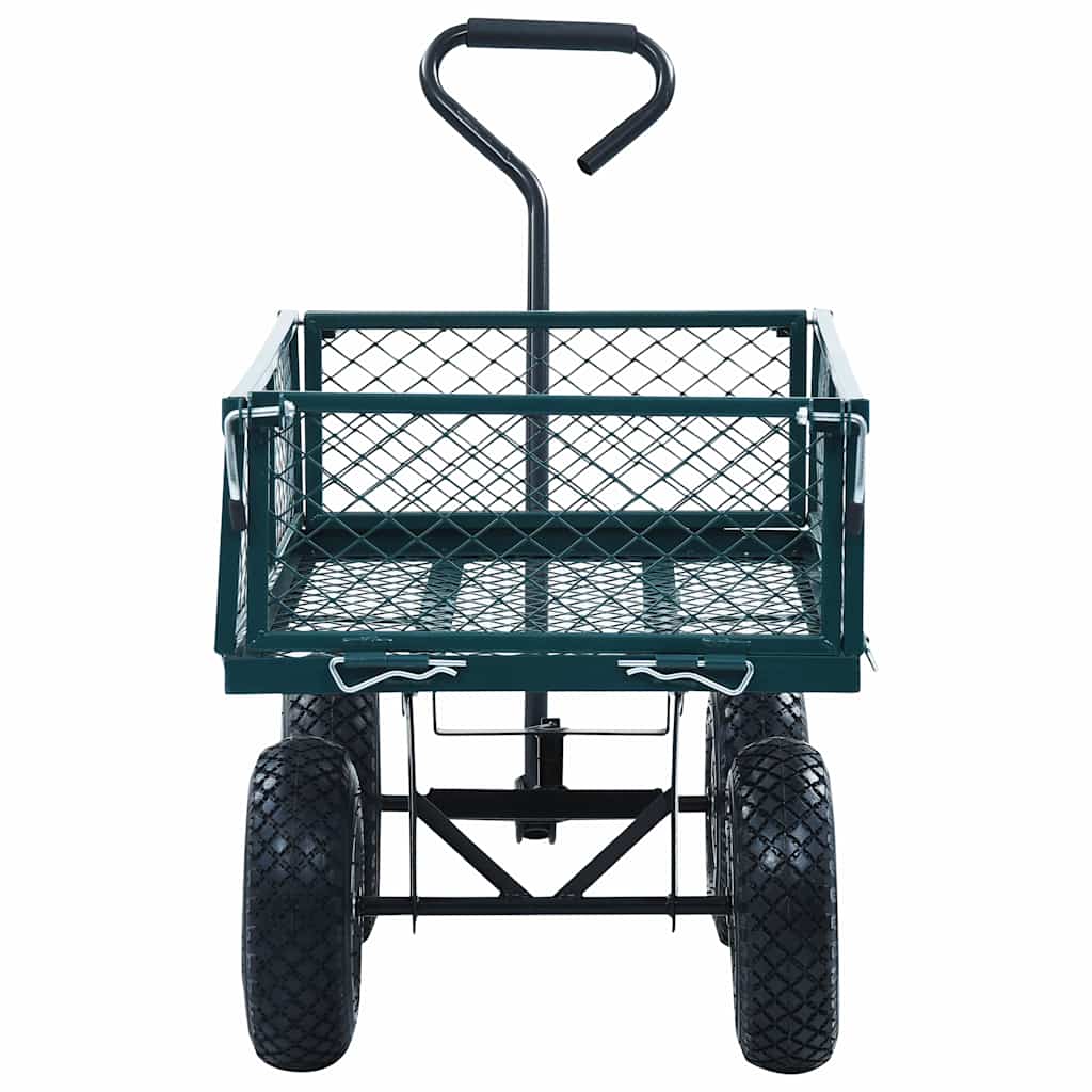 145509 vidaXL Garden Hand Trolley Green 250 kg