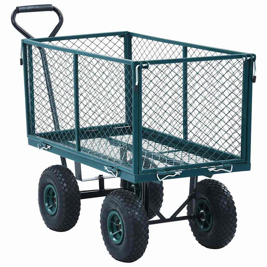 145510 vidaXL Garden Hand Trolley Green 350 kg