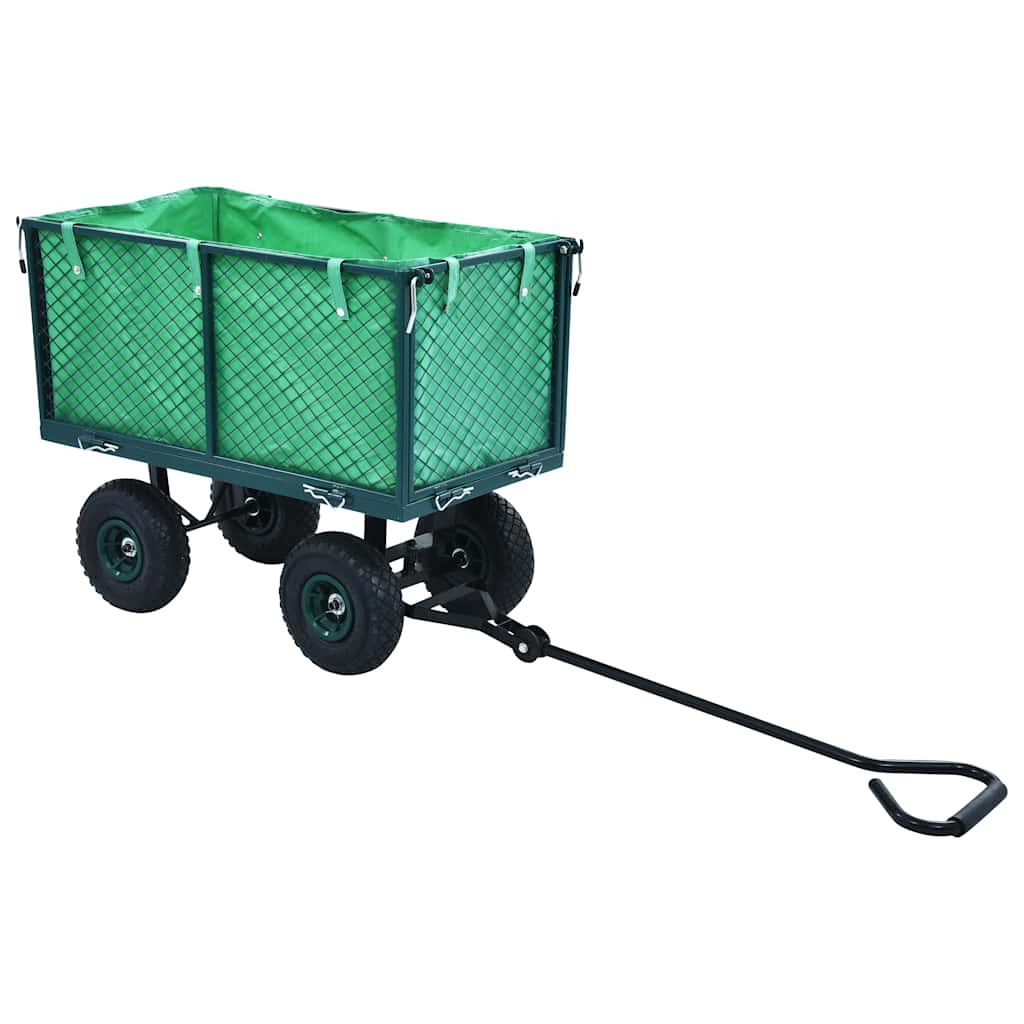 145510 vidaXL Garden Hand Trolley Green 350 kg
