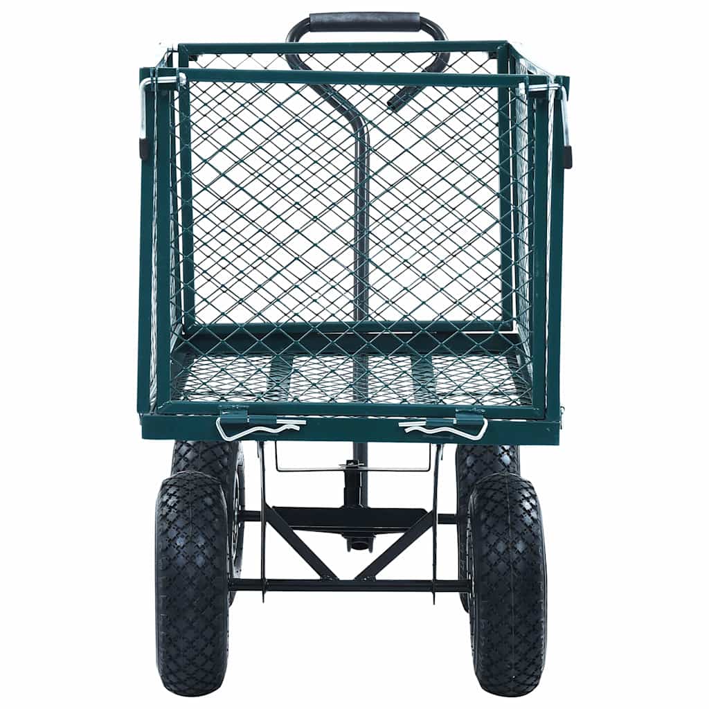 145510 vidaXL Garden Hand Trolley Green 350 kg