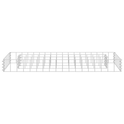 Gabion Raised Bed Galvanised Steel 90x30x10 cm
