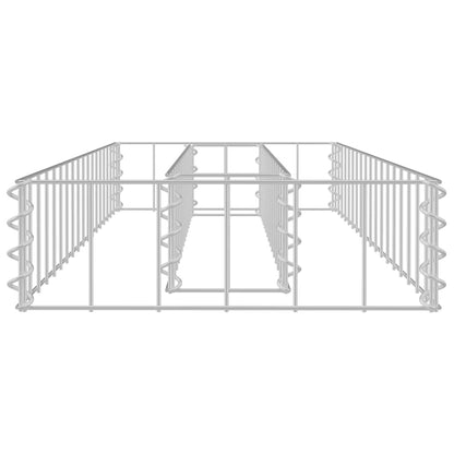 Gabion Raised Bed Galvanised Steel 90x30x10 cm