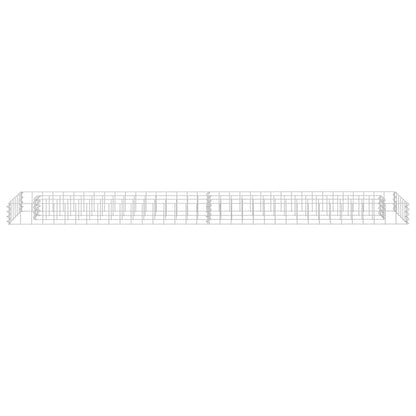 Gabion Raised Bed Galvanised Steel 180x30x10 cm