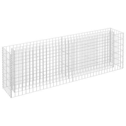 Gabion Raised Bed Galvanised Steel 180x30x60 cm