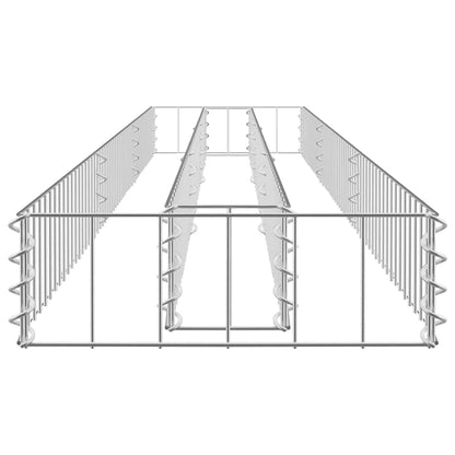 Gabion Raised Bed Galvanised Steel 270x30x10 cm