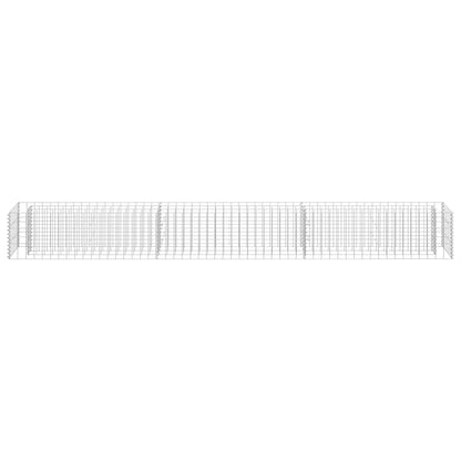 Gabion Raised Bed Galvanised Steel 270x30x30 cm