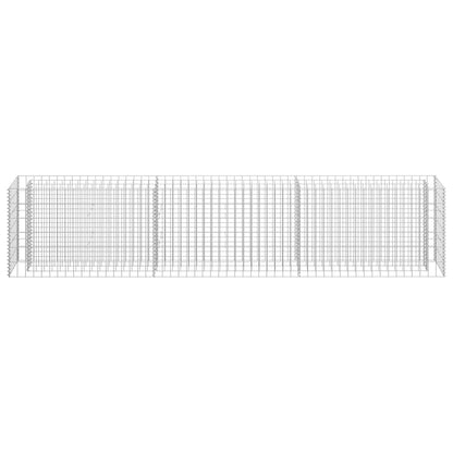Gabion Raised Bed Galvanised Steel 270x30x60 cm