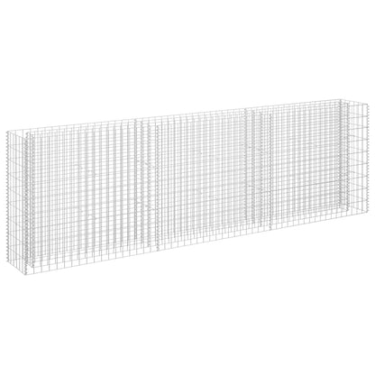 Gabion Raised Bed Galvanised Steel 270x30x90 cm