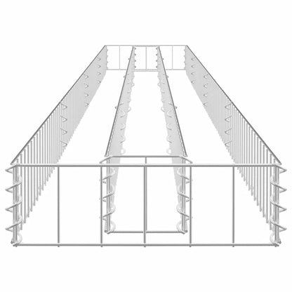 Gabion Raised Bed Galvanised Steel 360x30x10 cm
