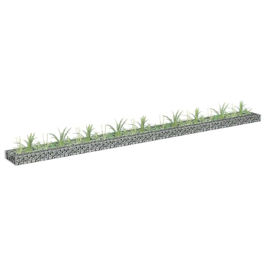 Gabion Raised Bed | Silver | Galvanised steel | Large | Durable