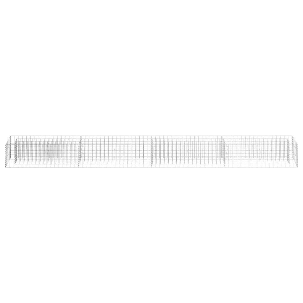 Gabion Raised Bed Galvanised Steel 360x30x30 cm