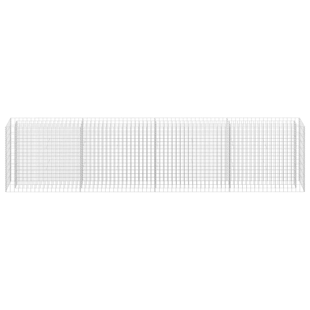 Gabion Raised Bed Galvanised Steel 360x30x90 cm