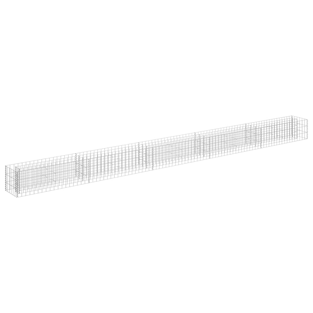 Gabion Raised Bed Galvanised Steel 450x30x30 cm