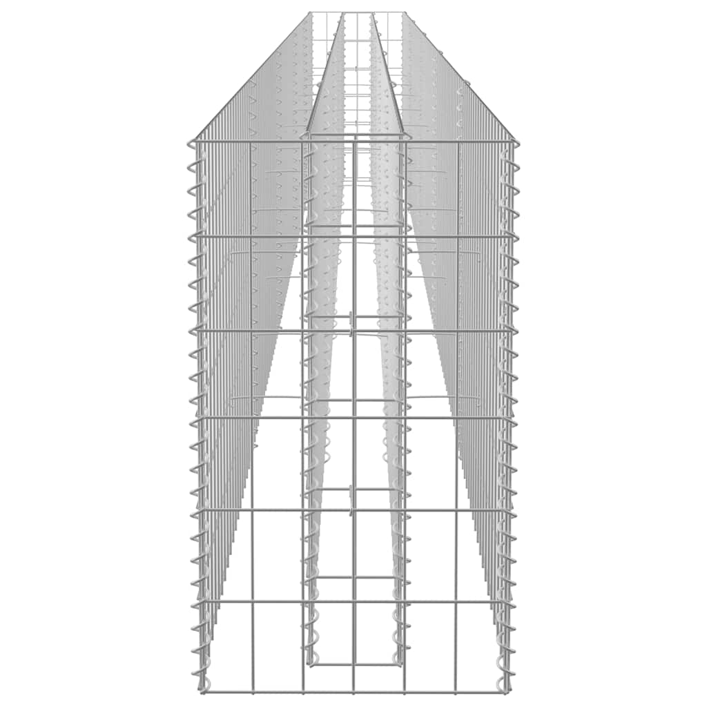 Gabion Raised Bed Galvanised Steel 450x30x60 cm
