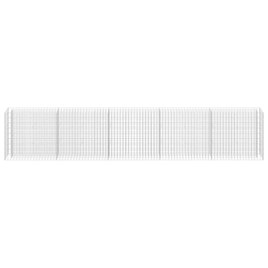 Gabion Raised Bed Galvanised Steel 450x30x90 cm