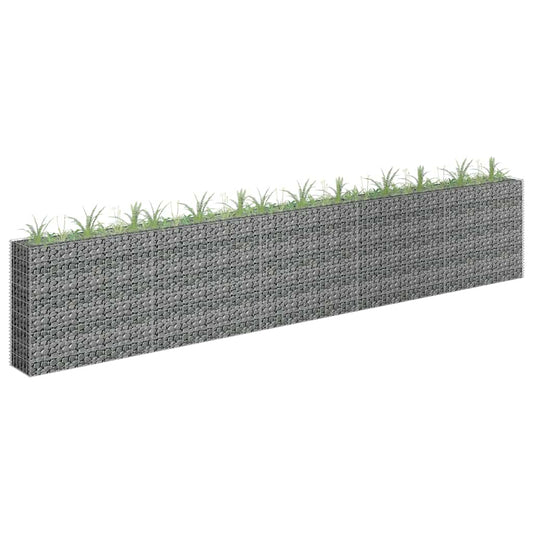 Gabion Raised Bed Galvanised Steel 450x30x90 cm