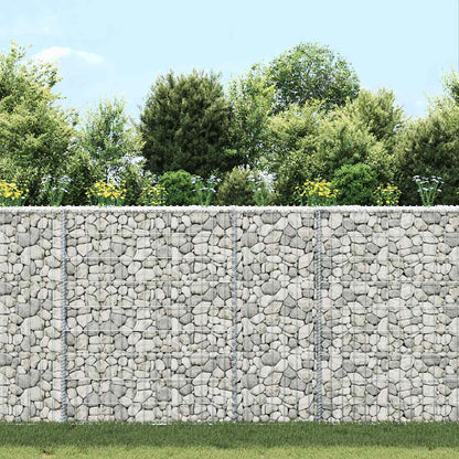 Trapezium Gabion Raised Bed Galvanised Steel 80x20x100 cm
