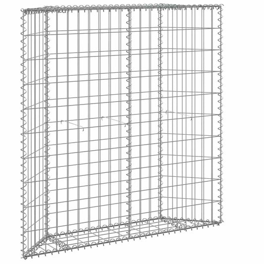 Gabion Raised Bed | Silver | Galvanised Steel | 100x20x100 cm