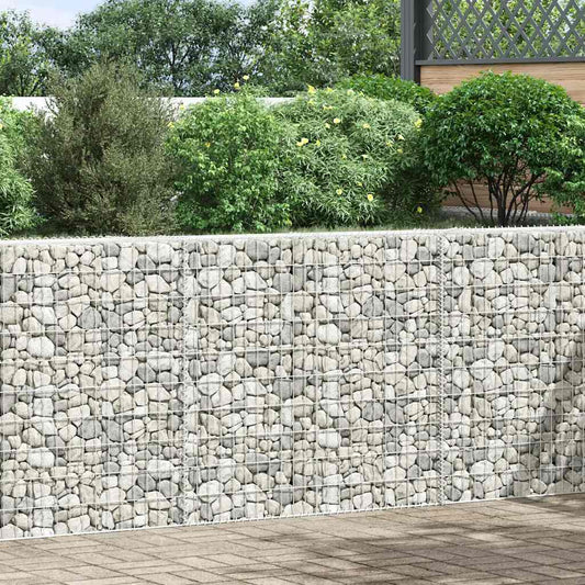 Gabion Raised Bed | Silver | Galvanised steel | 150 x 20 x 100 cm