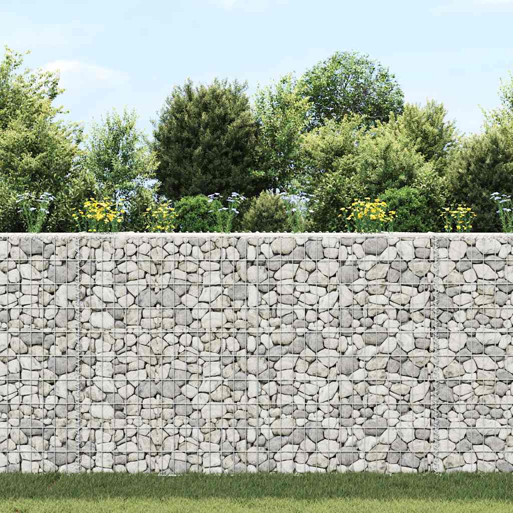 Trapezium Gabion Raised Bed Galvanised Steel 150x20x100 cm