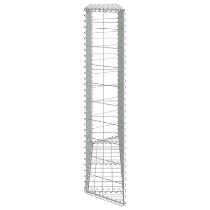 Trapezium Gabion Raised Bed Galvanised Steel 150x20x100 cm