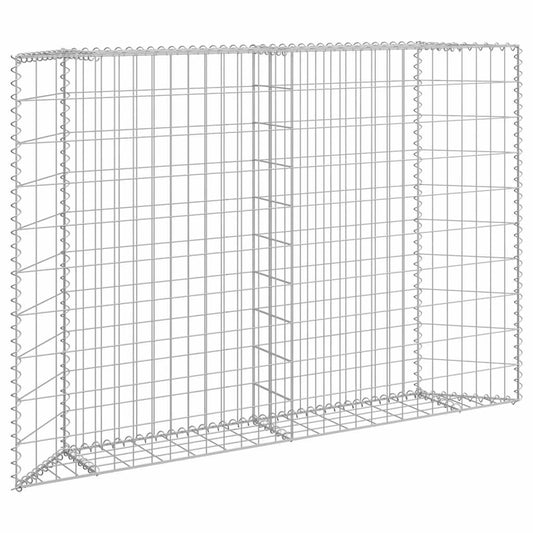 Gabion Raised Bed | Silver | Galvanised steel | 150 x 20 x 100 cm