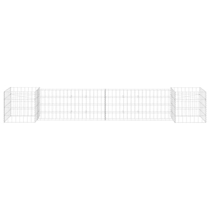 H-Shaped Gabion Planter Steel Wire 260x40x40 cm