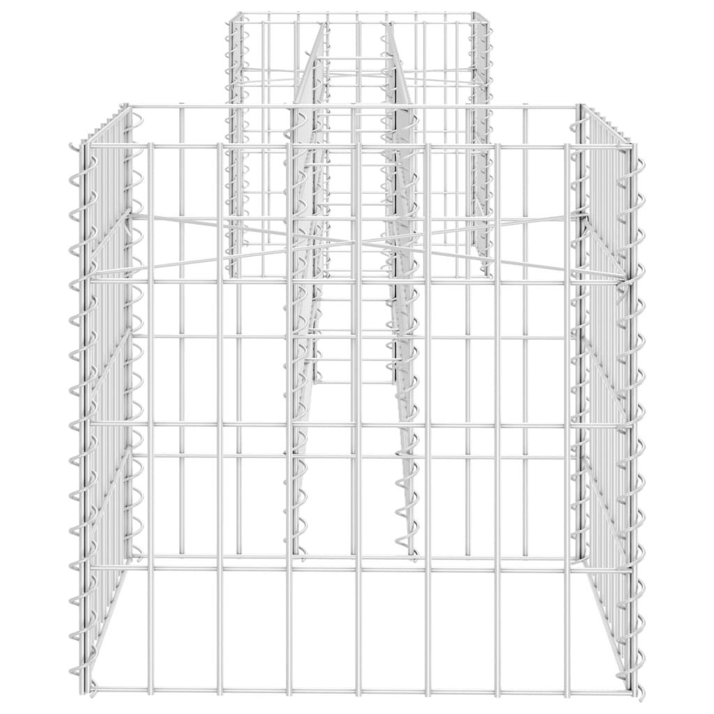 H-Shaped Gabion Planter Steel Wire 260x40x40 cm