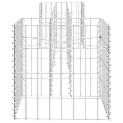 H-Shaped Gabion Planter Steel Wire 260x40x40 cm